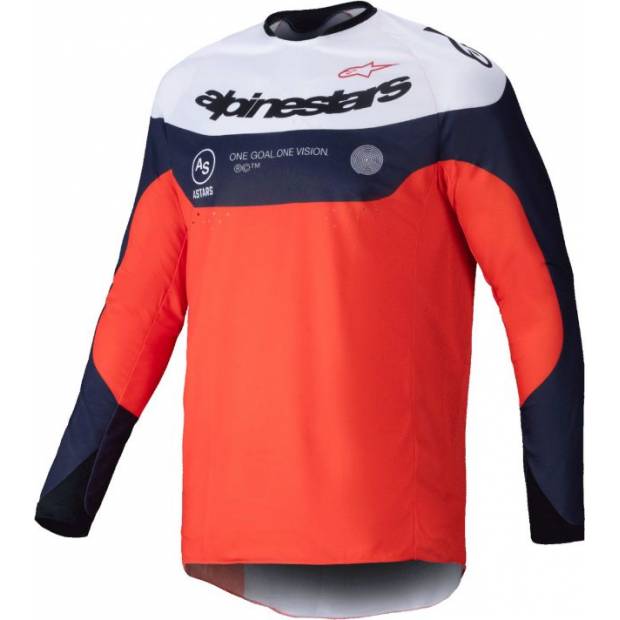 dres PRO-DURA, ALPINESTARS (modrá/oranžová/bílá) 2025 M170-0249 ALPINESTARS