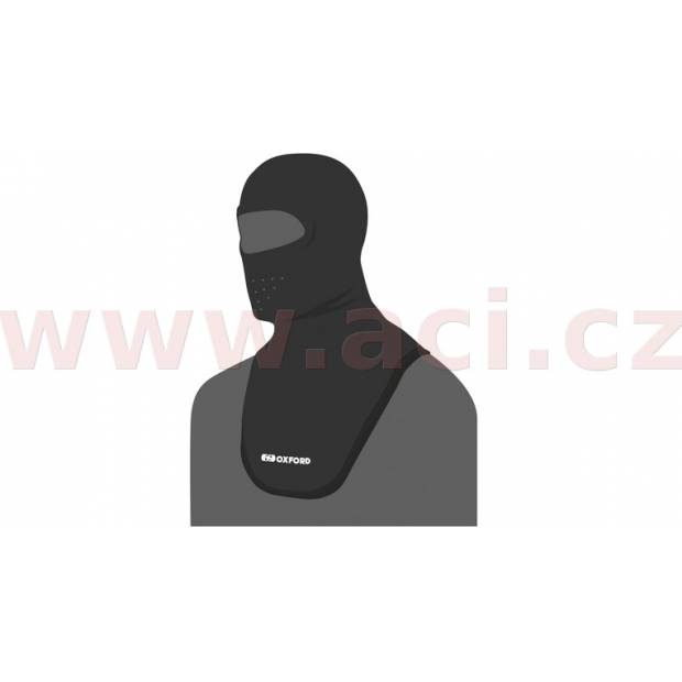 kukla Balaclava Deluxe Micro Fleece, OXFORD (černá, s průduchy a dlouhým límcem) M167-98 OXFORD