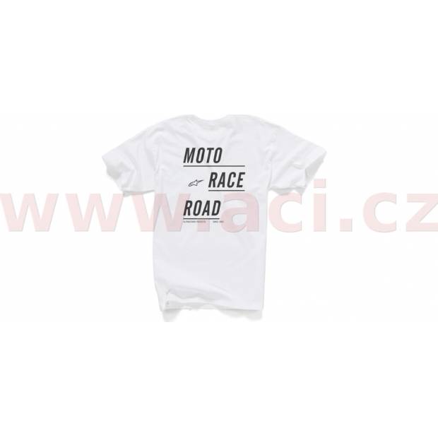 triko MOTO TEE, ALPINESTARS (bílá/černá) M182-624 ALPINESTARS