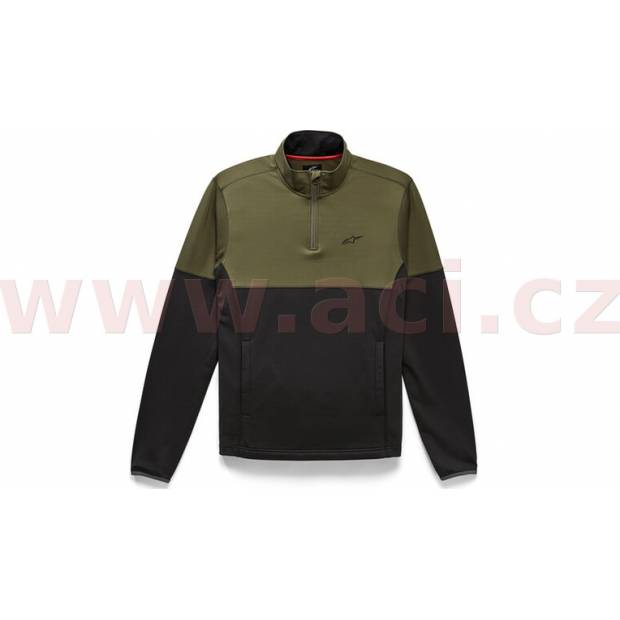 mikina MISSION MIDLAYER, ALPINESTARS (zelená/černá) M180-139 ALPINESTARS