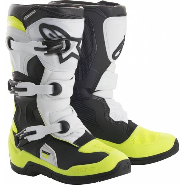 boty TECH 3S YOUTH, ALPINESTARS, dětské (černá/žlutá fluo/bílá) M132-15 ALPINESTARS