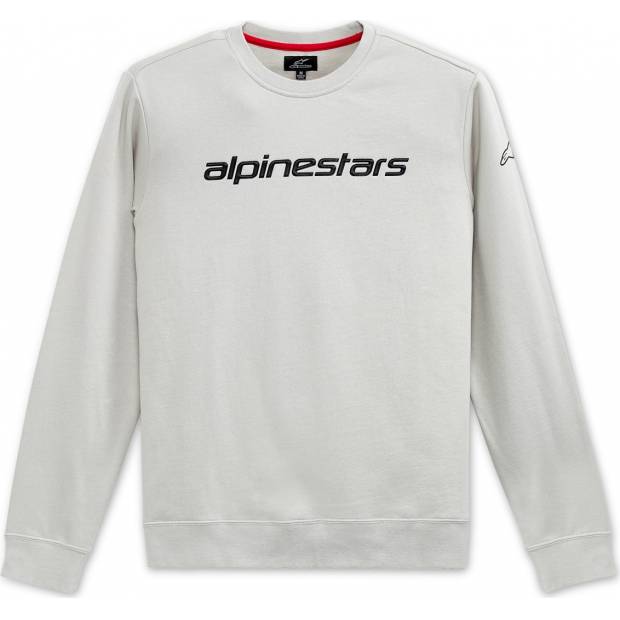 mikina LINEAR CREW FLEECE 2022, ALPINESTARS (stříbrná/černá) M180-367 ALPINESTARS