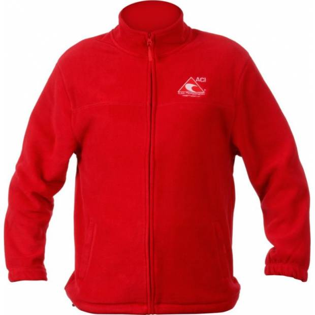 Mikina ACI červená fleece na zip 285 g X MIKINA 11N Ostatní