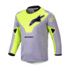 dres RACER VEIL KIDS, ALPINESTARS, dětský (šedá/žlutá fluo, vel. 2XS) M173-0060-2XS ALPINESTARS