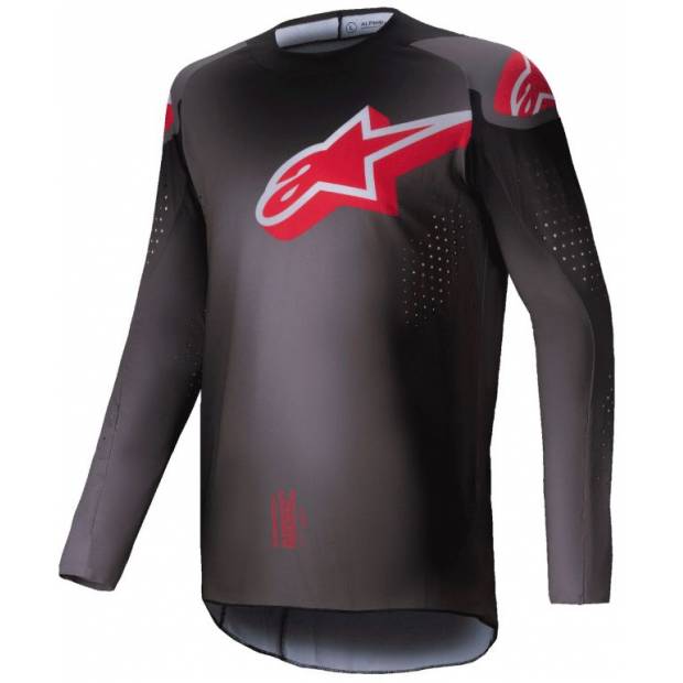 dres SUPERTECH LIPAN, ALPINESTARS (kouřová/červená, vel. L) M170-0267-L ALPINESTARS