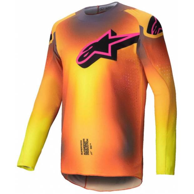 dres SUPERTECH LIPAN, ALPINESTARS (žlutá/růžová, vel. L) M170-0268-L ALPINESTARS