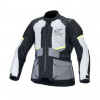 bunda ANDES AIR DRYSTAR, ALPINESTARS (světle šedá/tmavě šedá/černá/žlutá fluo, vel. 2XL) M100-929-2XL ALPINESTARS