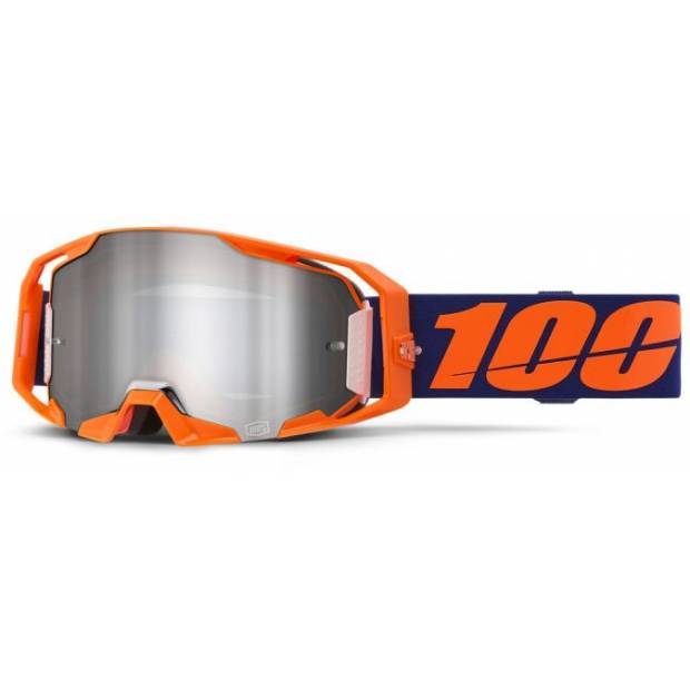 ARMATIC 100'% brýle Neon Orange, stříbrné zrcadlové plexi M150-1060 100%