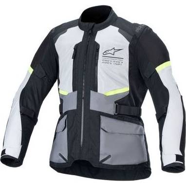 bunda ANDES AIR DRYSTAR, ALPINESTARS (světle šedá/tmavě šedá/černá/žlutá fluo) 2025 M100-929 ALPINESTARS