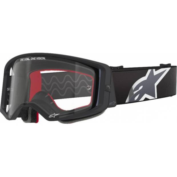 brýle SUPERTECH CORP, ALPINESTARS (černá/šedá, čiré plexi) 2025 M150-954 ALPINESTARS