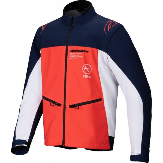 bunda LITE-DURA SOFTSHELL, ALPINESTARS (modrá/oranžová/bílá) 2025 M100-1091 ALPINESTARS