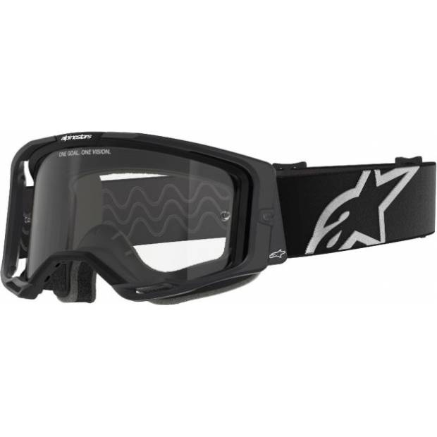 brýle VISION 8 CORP, ALPINESTARS (černá, čiré plexi) 2025 M150-977 ALPINESTARS