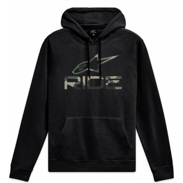 mikina RIDE CAMO HOODIE 4, ALPINESTARS (černá) M180-584 ALPINESTARS