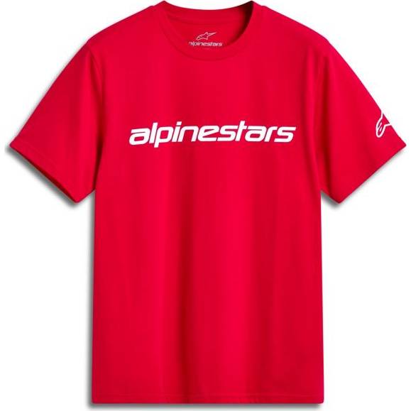 triko LINEAR WORDMARK 2.0 CSF, ALPINESTARS (červená/bílá, vel. M) M182-1201-M ALPINESTARS